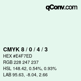 Color code: CMYK 8 / 0 / 4 / 3 | qconv.com