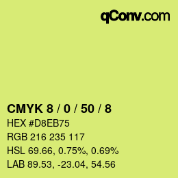 Color code: CMYK 8 / 0 / 50 / 8 | qconv.com