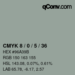 Color code: CMYK 8 / 0 / 5 / 36 | qconv.com