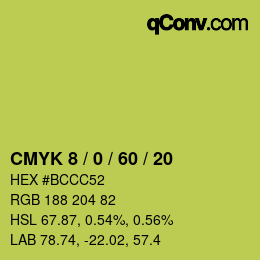 Color code: CMYK 8 / 0 / 60 / 20 | qconv.com