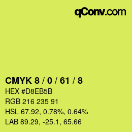 Color code: CMYK 8 / 0 / 61 / 8 | qconv.com