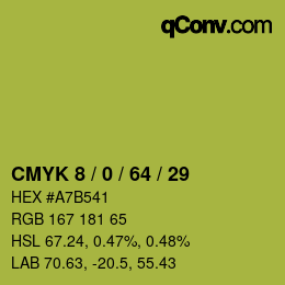 Color code: CMYK 8 / 0 / 64 / 29 | qconv.com