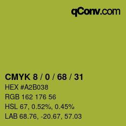 Color code: CMYK 8 / 0 / 68 / 31 | qconv.com