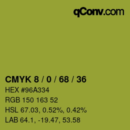 Color code: CMYK 8 / 0 / 68 / 36 | qconv.com