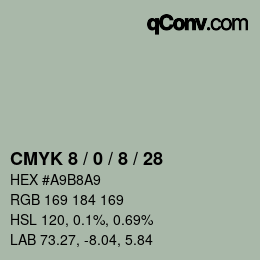 カラーコード: CMYK 8 / 0 / 8 / 28 | qconv.com