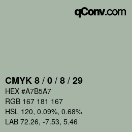 カラーコード: CMYK 8 / 0 / 8 / 29 | qconv.com