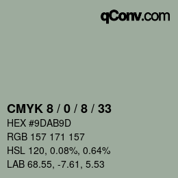 Color code: CMYK 8 / 0 / 8 / 33 | qconv.com