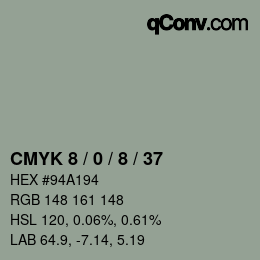 颜色代码: CMYK 8 / 0 / 8 / 37 | qconv.com