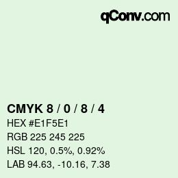 Color code: CMYK 8 / 0 / 8 / 4 | qconv.com