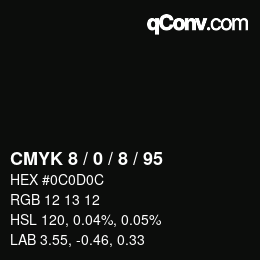 Color code: CMYK 8 / 0 / 8 / 95 | qconv.com