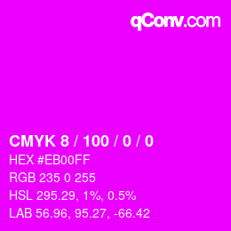 Color code: CMYK 8 / 100 / 0 / 0 | qconv.com