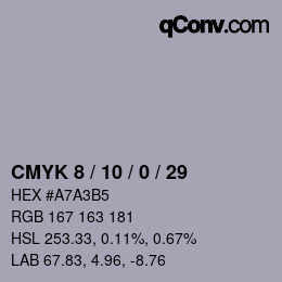 Color code: CMYK 8 / 10 / 0 / 29 | qconv.com