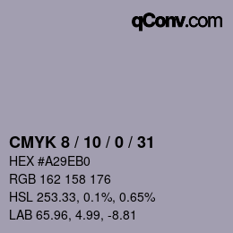 Color code: CMYK 8 / 10 / 0 / 31 | qconv.com