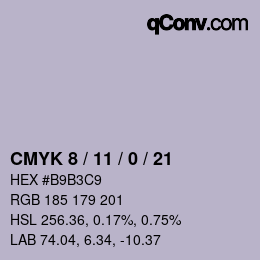 Color code: CMYK 8 / 11 / 0 / 21 | qconv.com