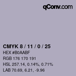 Color code: CMYK 8 / 11 / 0 / 25 | qconv.com