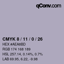 Color code: CMYK 8 / 11 / 0 / 26 | qconv.com