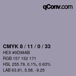Color code: CMYK 8 / 11 / 0 / 33 | qconv.com