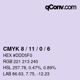 Color code: CMYK 8 / 11 / 0 / 6 | qconv.com