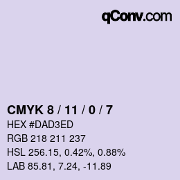 カラーコード: CMYK 8 / 11 / 0 / 7 | qconv.com