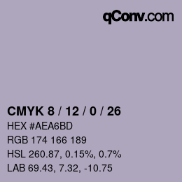 Color code: CMYK 8 / 12 / 0 / 26 | qconv.com