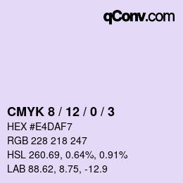 カラーコード: CMYK 8 / 12 / 0 / 3 | qconv.com