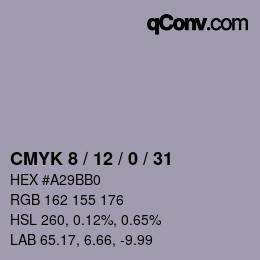 Color code: CMYK 8 / 12 / 0 / 31 | qconv.com