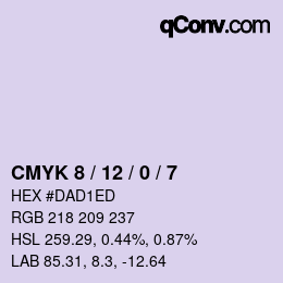 Color code: CMYK 8 / 12 / 0 / 7 | qconv.com