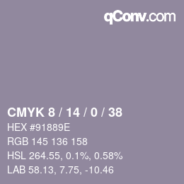 Color code: CMYK 8 / 14 / 0 / 38 | qconv.com