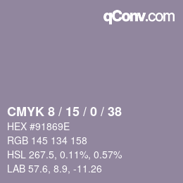 Color code: CMYK 8 / 15 / 0 / 38 | qconv.com