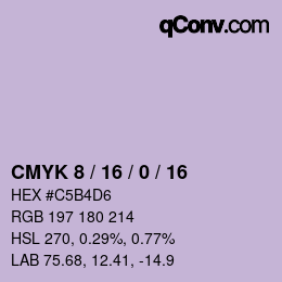Color code: CMYK 8 / 16 / 0 / 16 | qconv.com