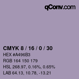 Código de color: CMYK 8 / 16 / 0 / 30 | qconv.com