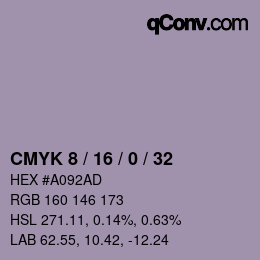 Color code: CMYK 8 / 16 / 0 / 32 | qconv.com
