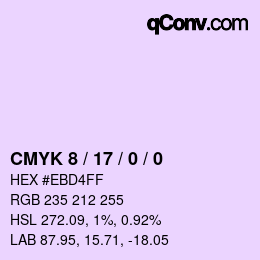 カラーコード: CMYK 8 / 17 / 0 / 0 | qconv.com