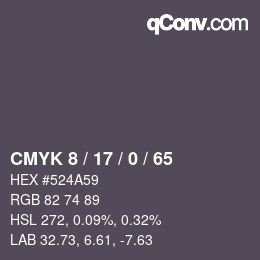 颜色代码: CMYK 8 / 17 / 0 / 65 | qconv.com