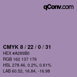 Color code: CMYK 8 / 22 / 0 / 31 | qconv.com