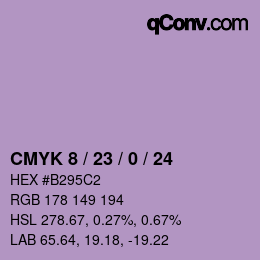 Color code: CMYK 8 / 23 / 0 / 24 | qconv.com