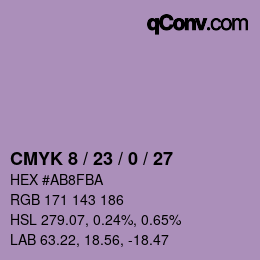 カラーコード: CMYK 8 / 23 / 0 / 27 | qconv.com