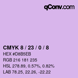 Color code: CMYK 8 / 23 / 0 / 8 | qconv.com