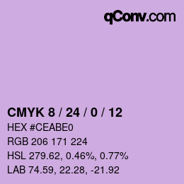 カラーコード: CMYK 8 / 24 / 0 / 12 | qconv.com