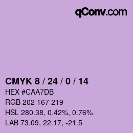 カラーコード: CMYK 8 / 24 / 0 / 14 | qconv.com