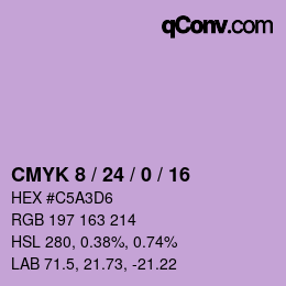 カラーコード: CMYK 8 / 24 / 0 / 16 | qconv.com