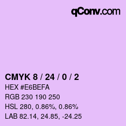 Color code: CMYK 8 / 24 / 0 / 2 | qconv.com