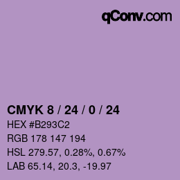 Color code: CMYK 8 / 24 / 0 / 24 | qconv.com
