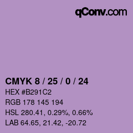 Código de color: CMYK 8 / 25 / 0 / 24 | qconv.com
