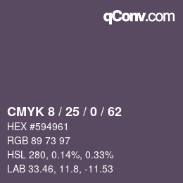 Color code: CMYK 8 / 25 / 0 / 62 | qconv.com