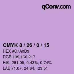 Color code: CMYK 8 / 26 / 0 / 15 | qconv.com