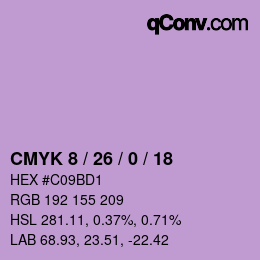 Color code: CMYK 8 / 26 / 0 / 18 | qconv.com