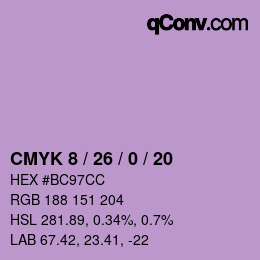 カラーコード: CMYK 8 / 26 / 0 / 20 | qconv.com
