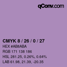 カラーコード: CMYK 8 / 26 / 0 / 27 | qconv.com