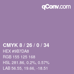 Color code: CMYK 8 / 26 / 0 / 34 | qconv.com